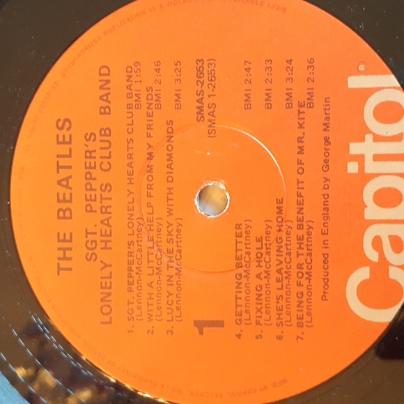 Beatles vinyl record..SGT peppers lonely hearts club band..original 1967 - Picture 10 of 16